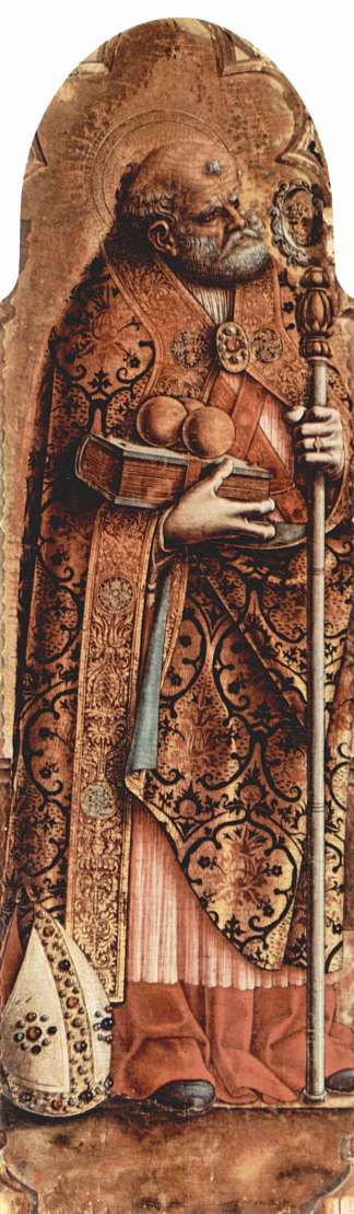 圣尼古拉斯 Saint Nicolas (c.1480)，卡罗·克里维里