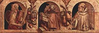 圣保罗、圣约翰金口和圣罗勒 Saint Paul, Saint John Chrysostom and Saint Basil (c.1493)，卡罗·克里维里