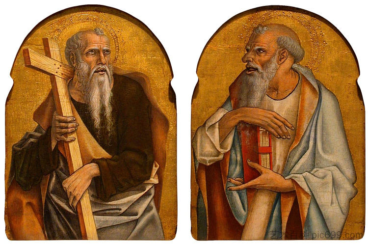 两个使徒 Two Apostles (1475)，卡罗·克里维里