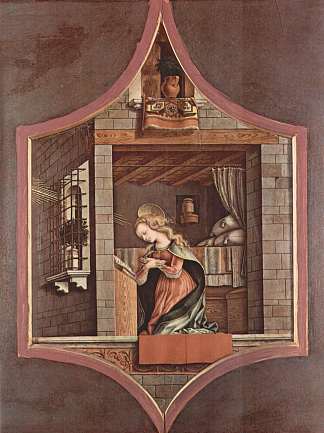 处女宣言 Virgin proclamation (1482)，卡罗·克里维里