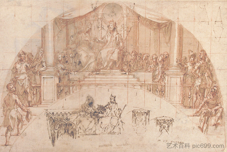 以斯帖加冕 The Coronation of Esther，卡洛·乌尔比诺