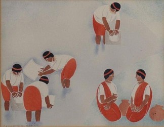 工作中的人物 Figures at Work (1927)，卡洛斯梅里达
