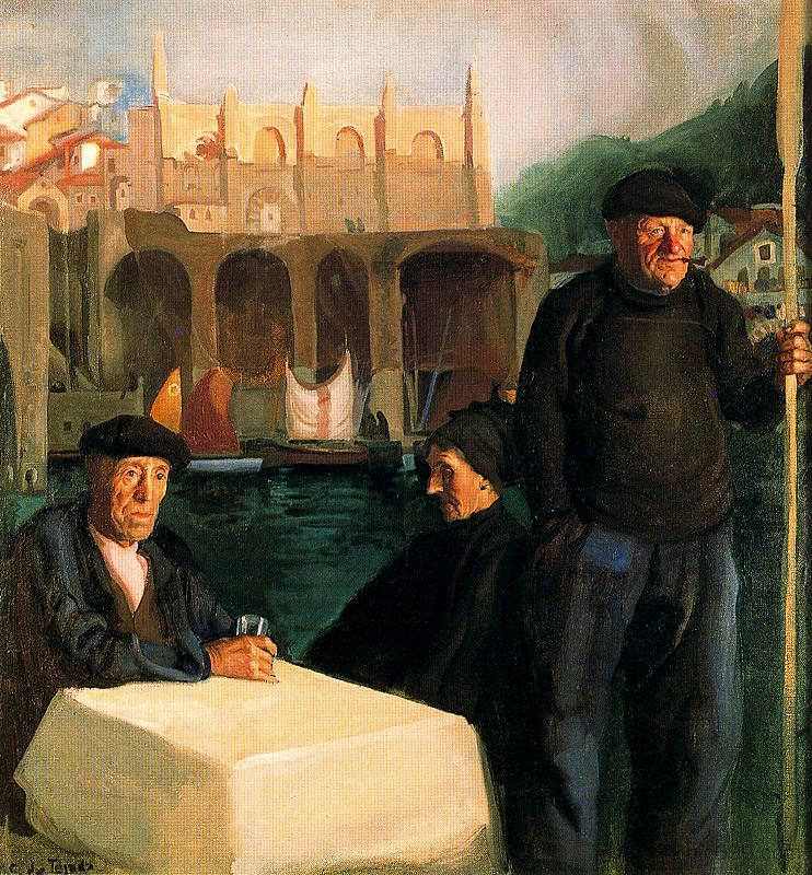 阿兰察莱斯。翁达罗亚。 Arrantzales. Ondárroa. (1919; Spain  )，卡洛斯·萨恩斯·代·特哈达