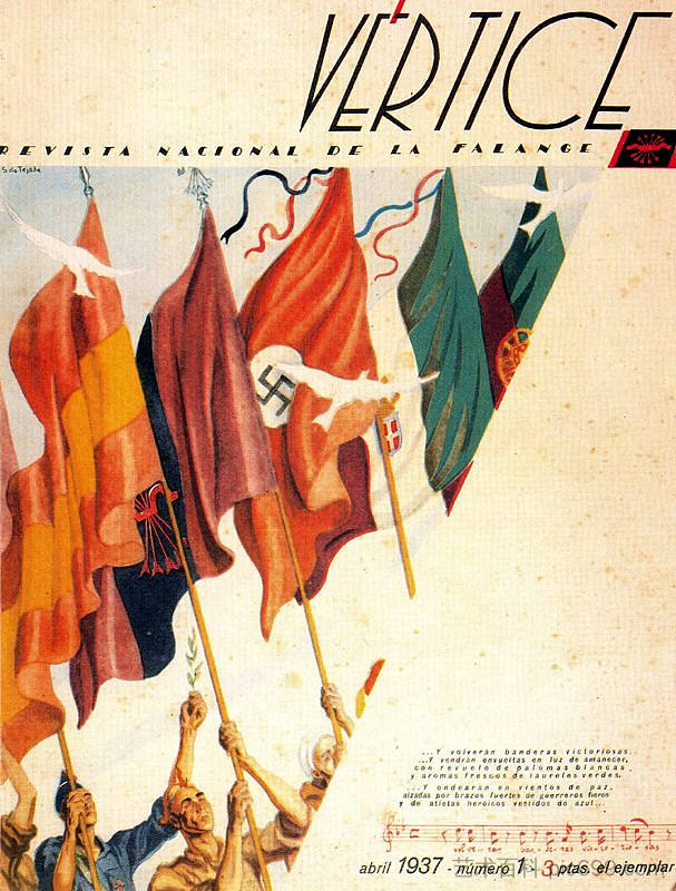 《Verticle》杂志封面 Cover for 'Verticle' magazine (1937; Spain  )，卡洛斯·萨恩斯·代·特哈达