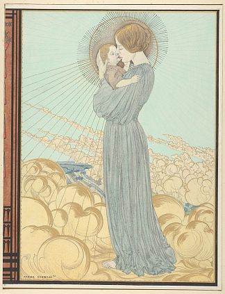 “耶稣-基督塞隆圣皮埃尔圣母院”封面设计 Design for the Front Cover of “L’evangile De Notre Seigneur Jesus-Christ Selon Saint Pierre” (1895)，卡洛斯·施瓦布