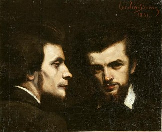 亨利·欧勒瓦伊和亨利·范廷·拉图尔 Henri Oulevay and Henri Fantin Latour (1861)，卡罗勒斯·杜兰