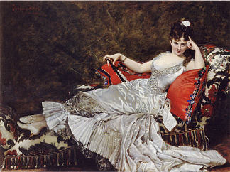兰西夫人，爱丽丝·塔尔 Madamoiselle De Lancy, Alice Tahl (1876)，卡罗勒斯·杜兰