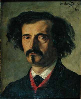 朱尔斯·巴尔贝·达·奥雷维利的肖像 Portrait of Jules Barbey D’Aurevilly (1860)，卡罗勒斯·杜兰