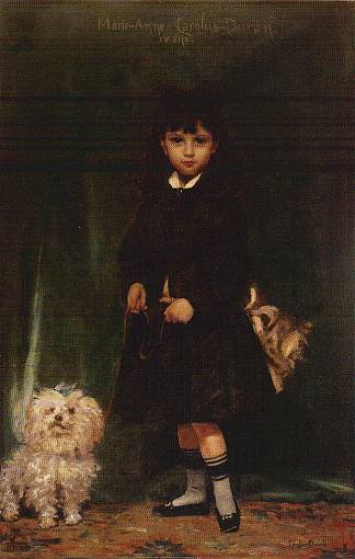 艺术家的女儿玛丽·安妮 The Artist’s Daughter, Marie Anne (1874)，卡罗勒斯·杜兰