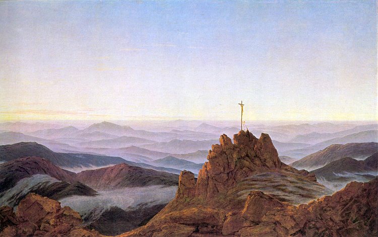 巨山的早晨 Morning in Riesengebirge (1810 - 1811)，卡斯珀尔·大卫·弗里德里希