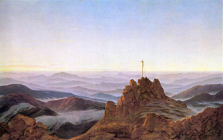 巨山的早晨 Morning in Riesengebirge (1810 - 1811)，卡斯珀尔·大卫·弗里德里希