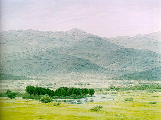 里森格比尔日的风景 Landscape in the Riesengebirge (1798)，卡斯珀尔·大卫·弗里德里希