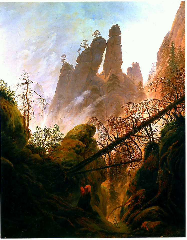 洛基峡谷 Rocky Ravine (1823),卡斯珀尔·大卫·弗里德里希