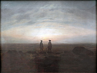 海边的两个人 Two Men by the Sea (1817)，卡斯珀尔·大卫·弗里德里希