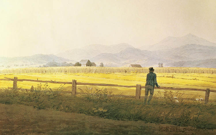 施米德贝格卡姆的景色 View of Schmiedebergerkamm,卡斯珀尔·大卫·弗里德里希