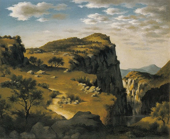 布瓦莱巴罗尼景观 Paysage De Buis-les Baronnies (1943)，卡桑德尔