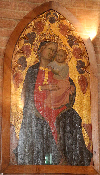 麦当娜和孩子与六翼天使和基路伯 Madonna and Child with Seraphim and Cherubim (1400)，琴尼诺·琴尼尼
