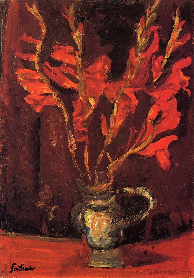 剑兰 Gladioli (1919)，柴姆·苏丁