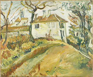 山上的白宫 White House on a Hill (c.1918)，柴姆·苏丁