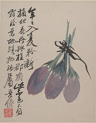 石涛荒野色彩之后的绘画 Painting after Shitao’s Wilderness Colors (1930)，张大钊
