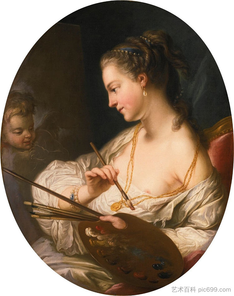 绘画寓言 Allegory of Painting，Charles-Andre van Loo （Carle van Loo）