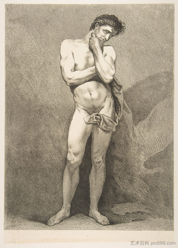 站立的人 Standing Man，Charles-Andre van Loo （Carle van Loo）