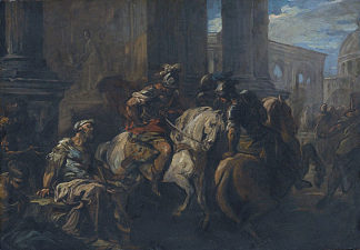 贝利撒留在罗马城门乞讨 Belisarius Begging at the Gates of Rome，Charles-Andre van Loo （Carle van Loo）