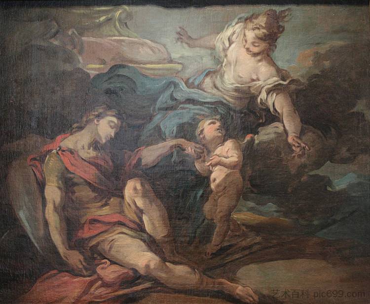 恩底弥翁和塞勒涅 Endymion Et Séléné，Charles-Andre van Loo （Carle van Loo）