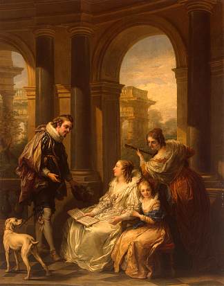 西班牙音乐会 Spanish Concert (Spanish Сonversation) (1754)，Charles-Andre van Loo （Carle van Loo）