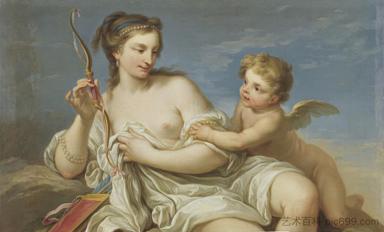 维纳斯和丘比特 Venus and Cupid，Charles-Andre van Loo （Carle van Loo）