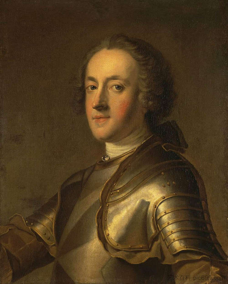 海军上将德奥维利耶的肖像 Portrait of Admiral D'Orvilliers (1762)，Charles-Andre van Loo （Carle van Loo）