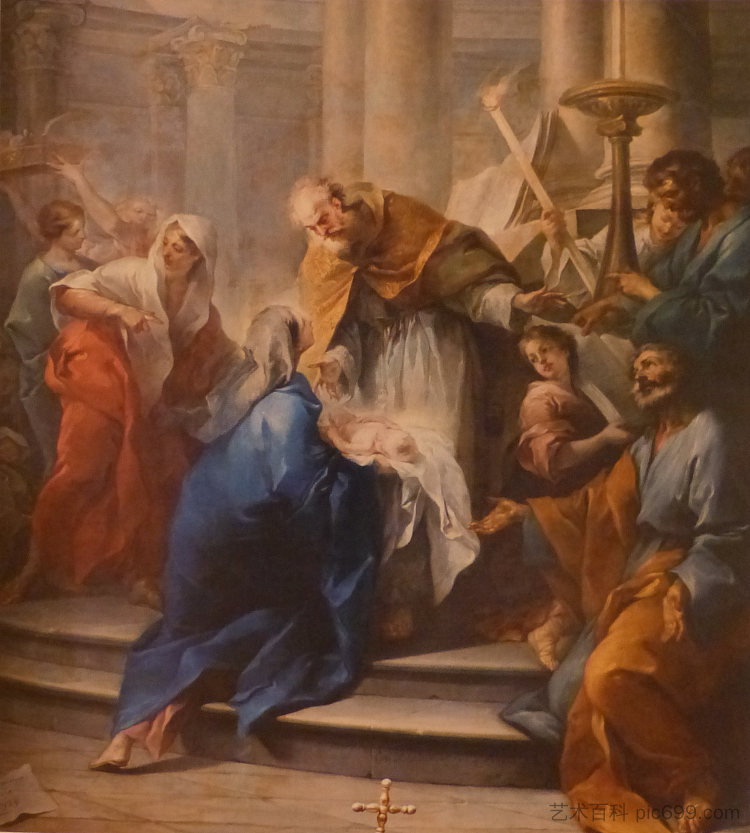 耶稣在圣殿中的介绍 Presentation of Jesus in the Temple (1725)，Charles-Andre van Loo （Carle van Loo）