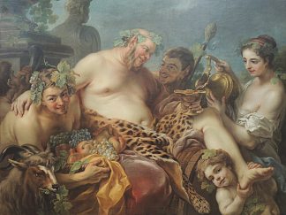 西勒努斯的醉酒 The Drunkenness of Silenus，Charles-Andre van Loo （Carle van Loo）