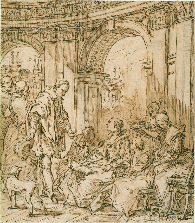 西班牙语对话 La Conversation Espagnole,Charles-Andre van Loo (Carle van Loo)
