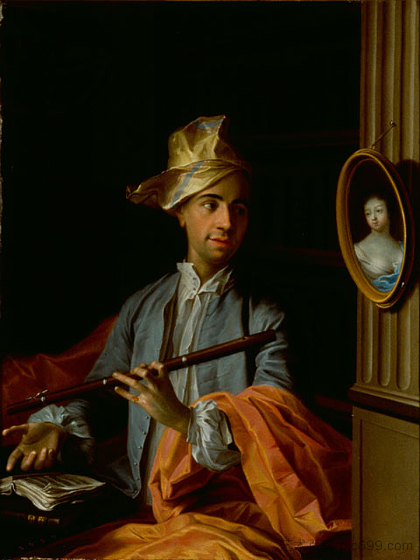 这幅亚历山大·让·约瑟夫的肖像 拉波佩里涅尔的里奇 This Portrait of Alexander Jean Joseph the Riche of La Popelinière (1740),Charles-Andre van Loo (Carle van Loo)