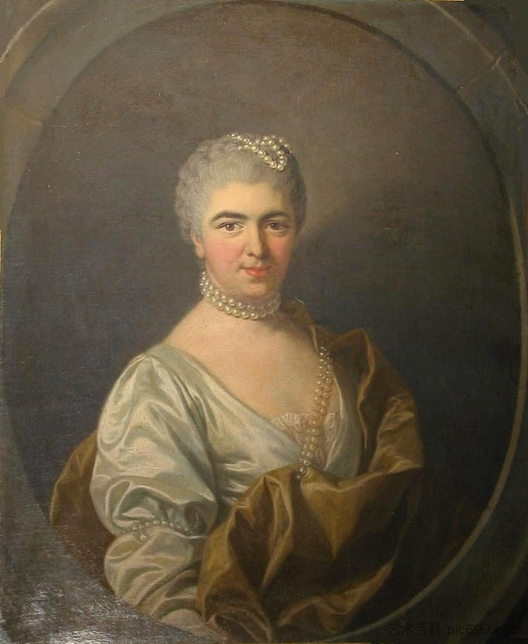 洛美妮·德·布蕾妮夫人,原名菲索 Mme de Loménie de Brienne née Fizeaux,Charles-Andre van Loo (Carle van Loo)