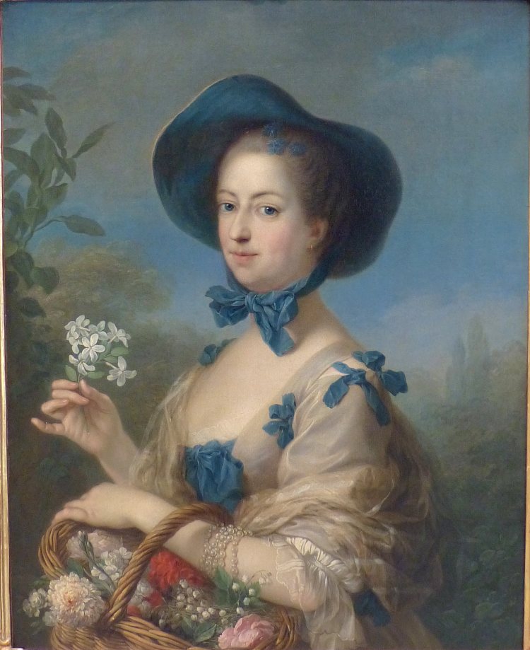 蓬帕杜侯爵夫人作为园丁 Marquise de Pompadour as a Gardener (c.1755)，Charles-Andre van Loo （Carle van Loo）