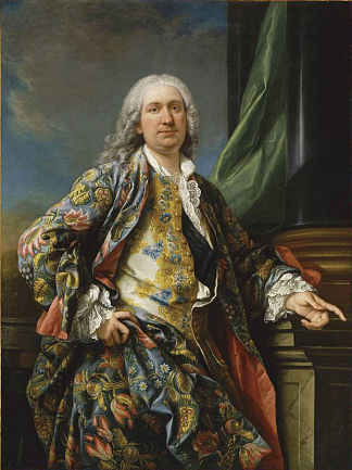 路易十五统治时期一个未知的肖像 Portrait of an unknown in the reign of Louis XV，Charles-Andre van Loo （Carle van Loo）