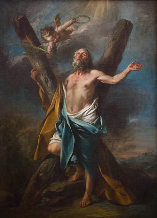 圣安德鲁拥抱他的十字架 St. Andrew Embracing His Cross (c.1741)，Charles-Andre van Loo （Carle van Loo）