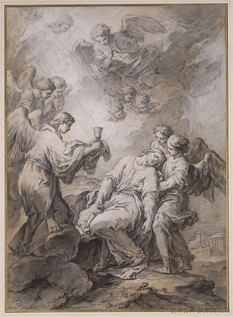 花园里的痛苦 The Agony in the Garden,Charles-Andre van Loo (Carle van Loo)