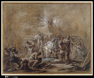 伊菲革尼亚的牺牲 The Sacrifice of Iphigenia (1756 – 1757)，Charles-Andre van Loo （Carle van Loo）