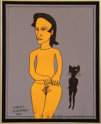 裸体和猫 Nude and Cat (2008)，查尔斯·布莱克曼