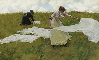 微风习习的一天 A Breezy Day (1887)，查尔斯·考特尼·柯伦