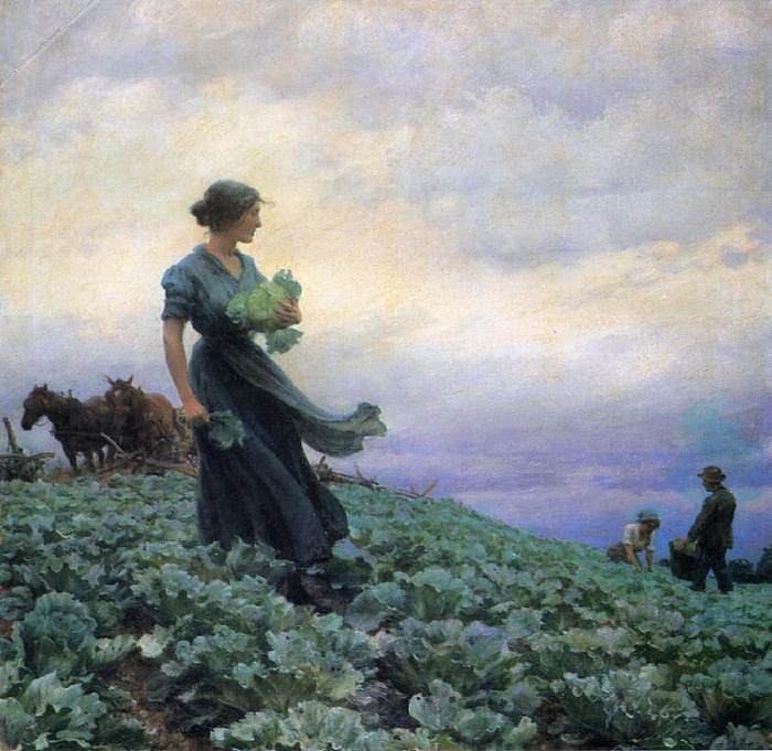 卷心菜田 The Cabbage Field (1914)，查尔斯·考特尼·柯伦