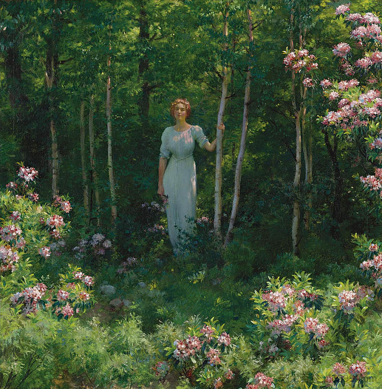 树林边缘 The Edge of the Woods (1912),查尔斯·考特尼·柯伦