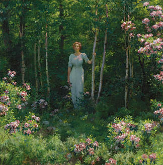 树林边缘 The Edge of the Woods (1912)，查尔斯·考特尼·柯伦
