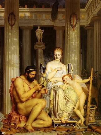 赫拉克勒斯和奥姆法勒 Hercules and Omphale，查尔斯·格莱尔