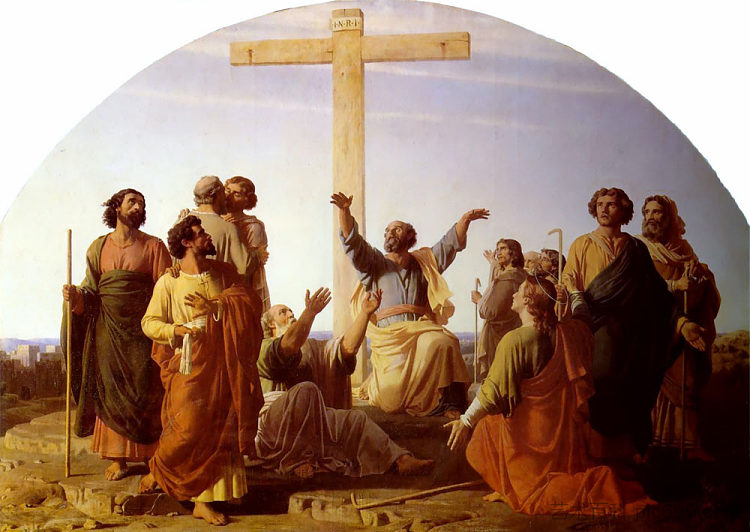 使徒们离开去传福音 The Departure of the Apostles to Preach the Gospel (1845)，查尔斯·格莱尔