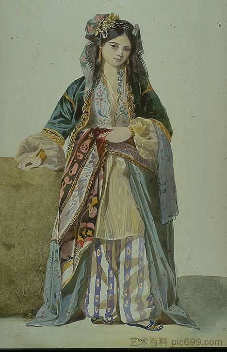 土耳其女人 Turkish Woman (1834)，查尔斯·格莱尔