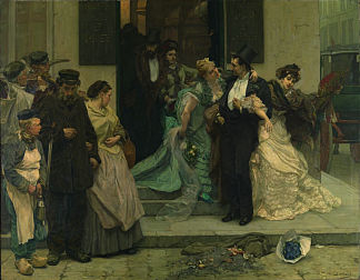 黎明时分 À l’Aube (1875)，查尔斯·赫尔曼